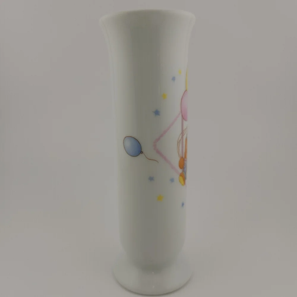 Vintage FTDA Vase with Bear and Balloons Design